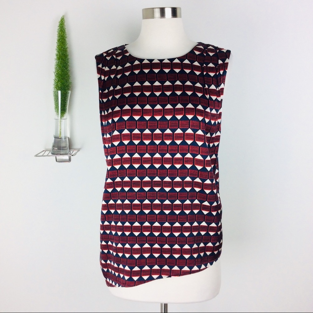 Armani Exchange Asymmetrical Sleeveless Top (M)